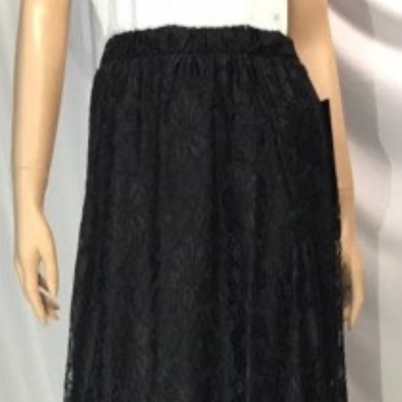 DEVORAH'S SECRET Modest Skirt Black Lace - Picture 2 of 4